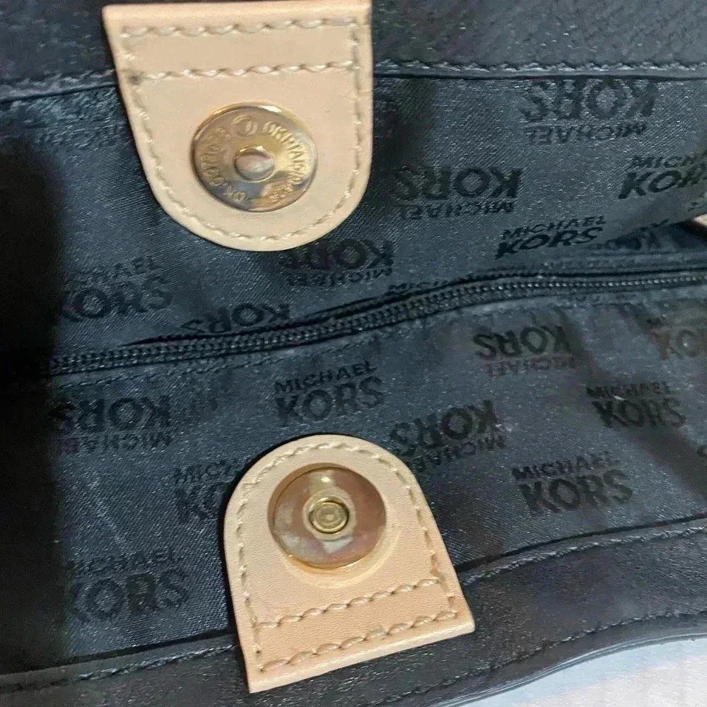 Michael kors Black leather satchel handbag